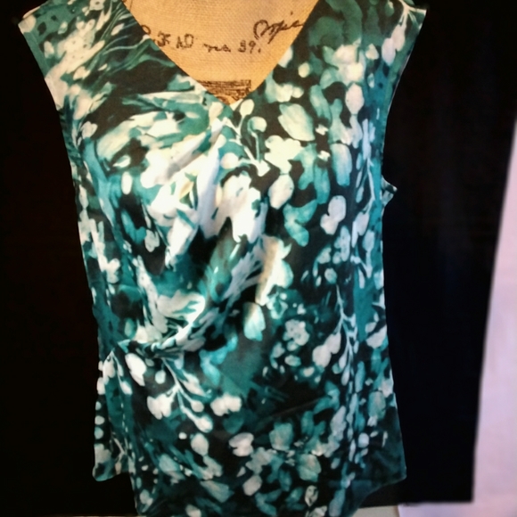 NWOT Anne Klein Floral Top - Picture 1 of 5